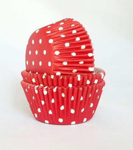 Red and White Polkadot Regular Cupcake Cases Cupcake Liners