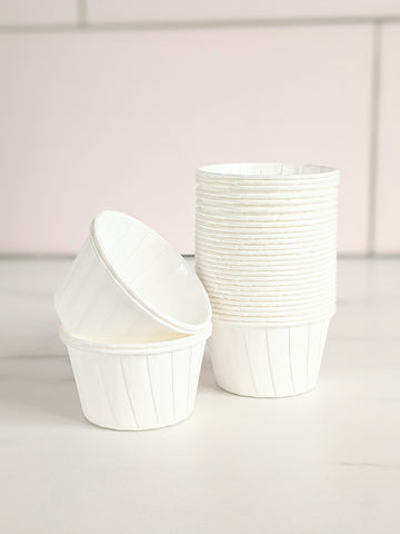 White Baking Cups