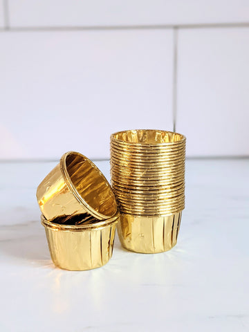 Gold Metallic Baking Cups