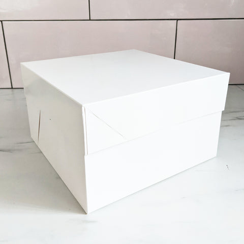 White Standard Square Cake Box (6" Tall)