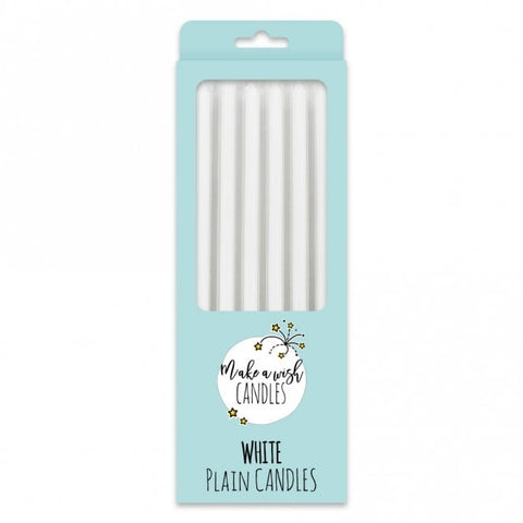 Make A Wish Tall White Candles (6 pack)