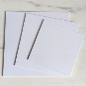 Square Gloss White Masonite (MDF) 5mm Cake Boards