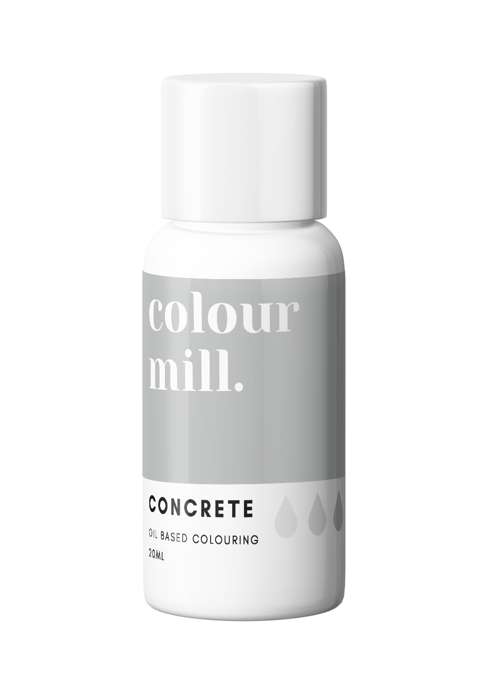 Colour Mill Concentrated Oil Based Colouring - Concrete Grey 20ml