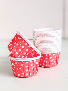 Red and White Polkadot Baking Cups