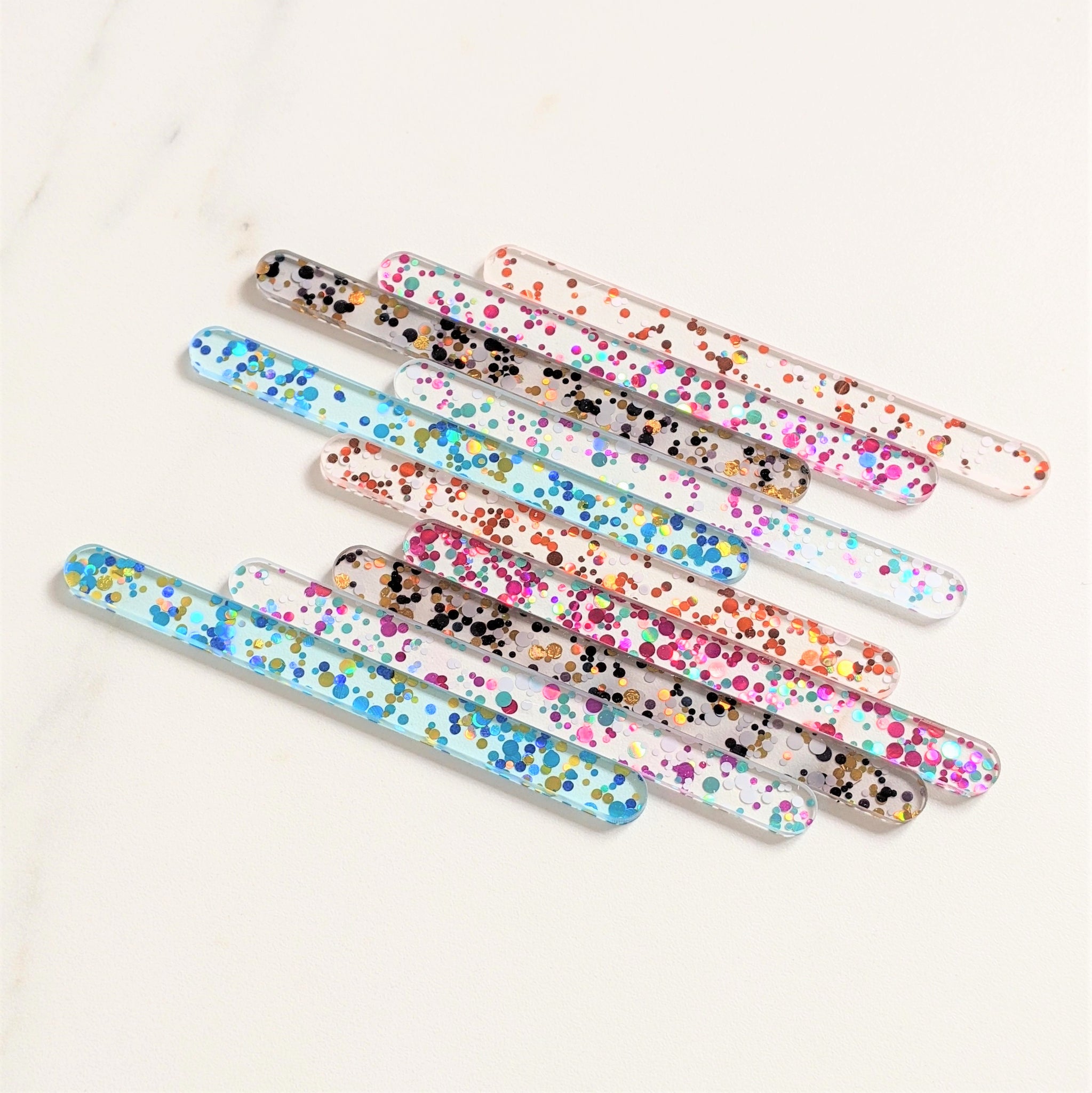 Acrylic Cakesicle Sticks (Sequin Mix)