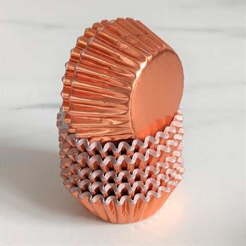 Copper Foil Mini Cupcake Petit Four Cases Cupcake Liners