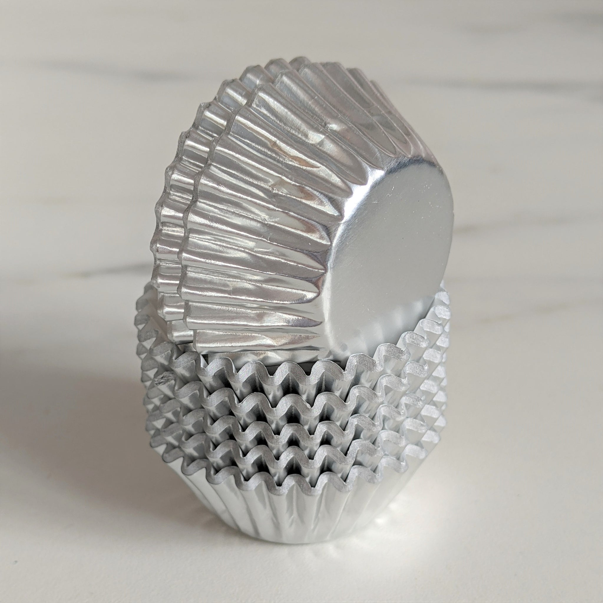 Silver Foil Mini Cupcake Petit Four Cases Cupcake Liners – Cups
