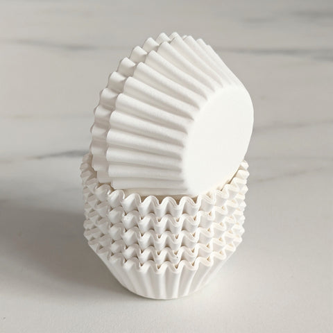 White Mini Cupcake Petit Four Cases Cupcake Liners