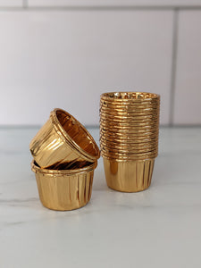 Mini Gold Metallic Baking Cups