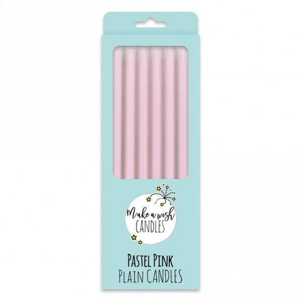 Make A Wish Tall Pastel Pink Candles (6 pack)