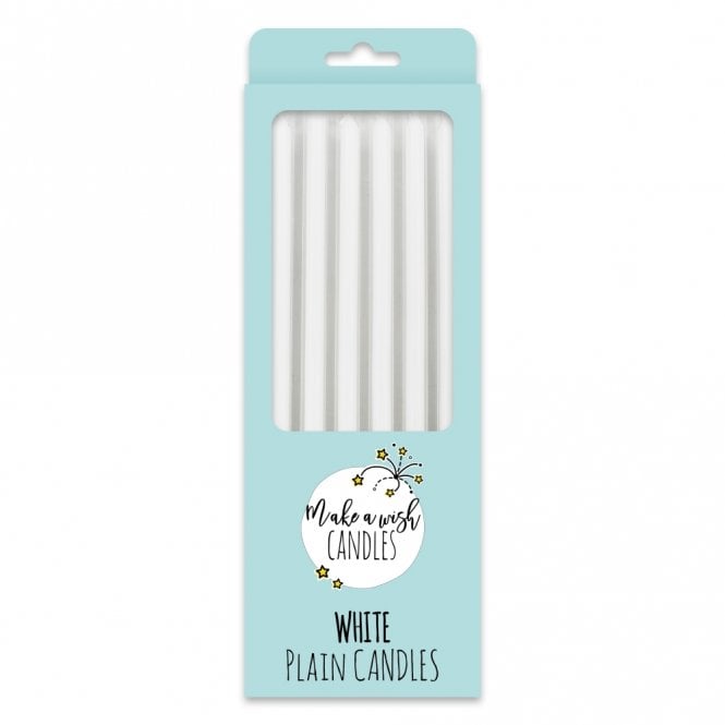 Make A Wish Tall White Candles (6 pack)