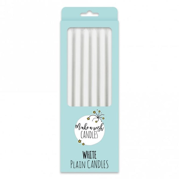 Make A Wish Tall White Candles (6 pack)